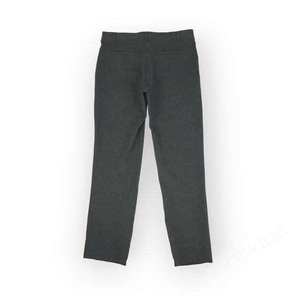 Medium Quince Ultra-Stretch Ponte StraightLeg Pant Legging FauxPockets Charcoal - Picture 5 of 10